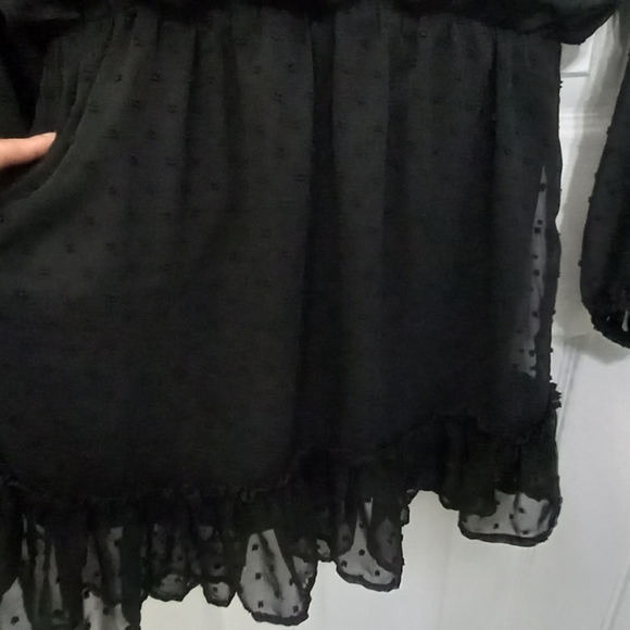 Blue rain black mini dress - Picture 8 of 14